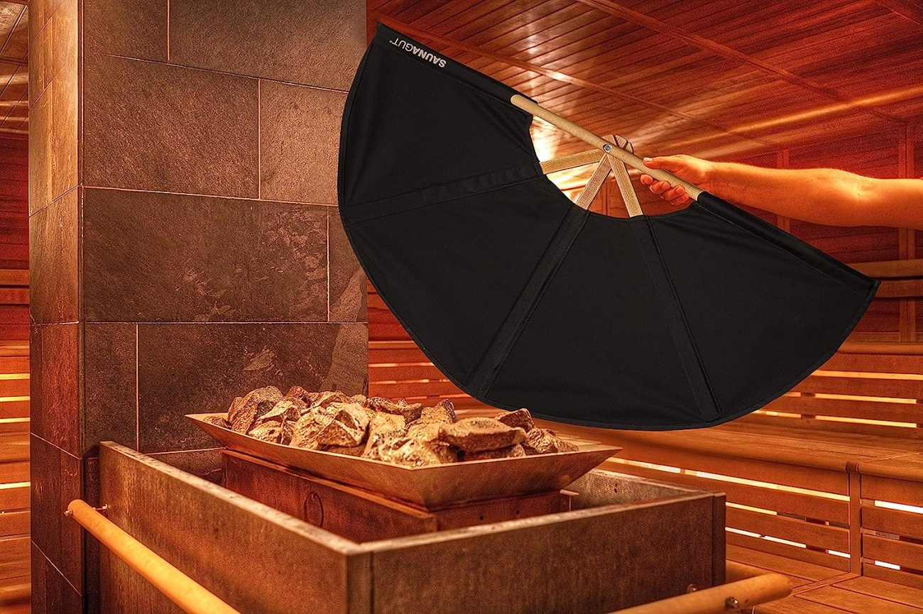 Saunagut Aufgussfächer